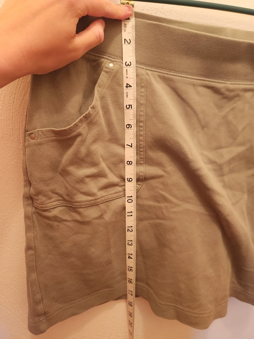 Croft & Barrow Olive Skort Size L